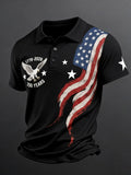 Men's 250th U.S. Independence Day Print Casual Short-Sleeve Polo Shirt