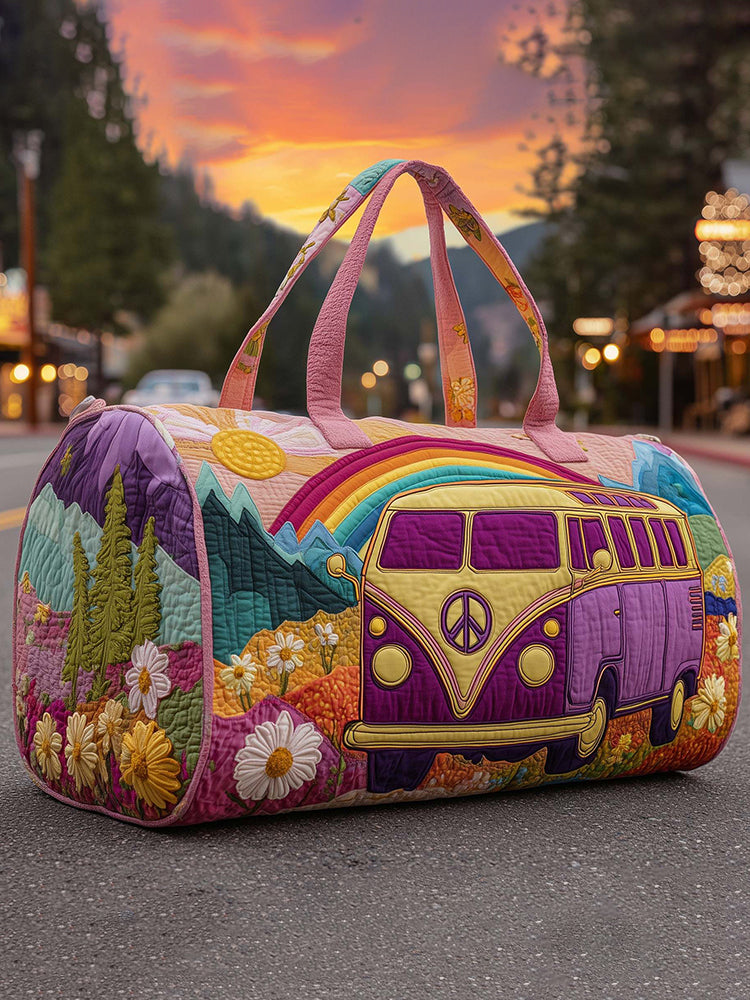 Hippie Van Quilted Duffel Bag