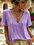 Women's Purple Floral Top