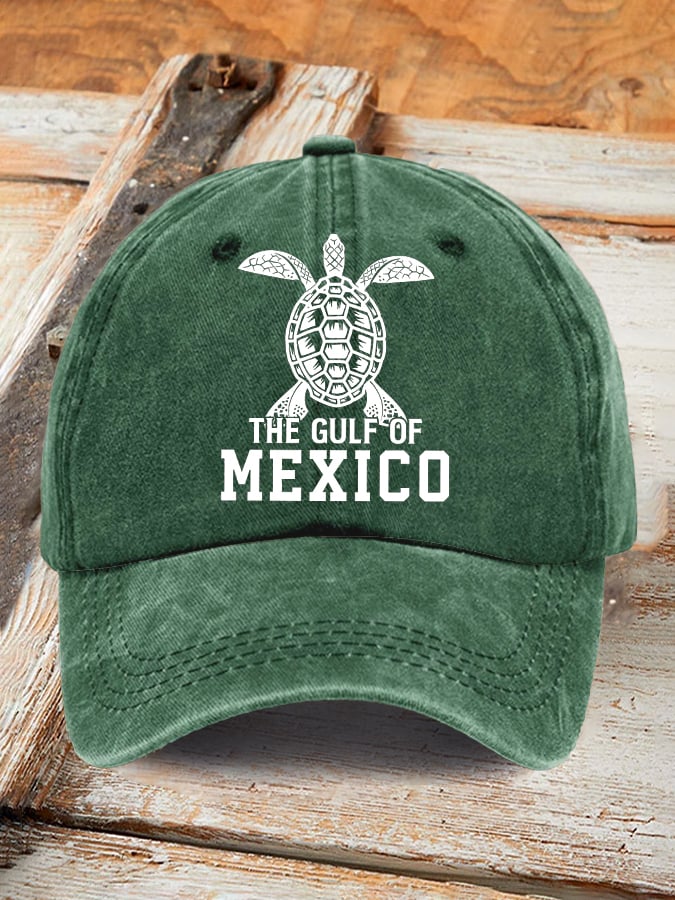 Retro Gulf Of Mexico Stay Salty And Resist Printed Baseball Cap
