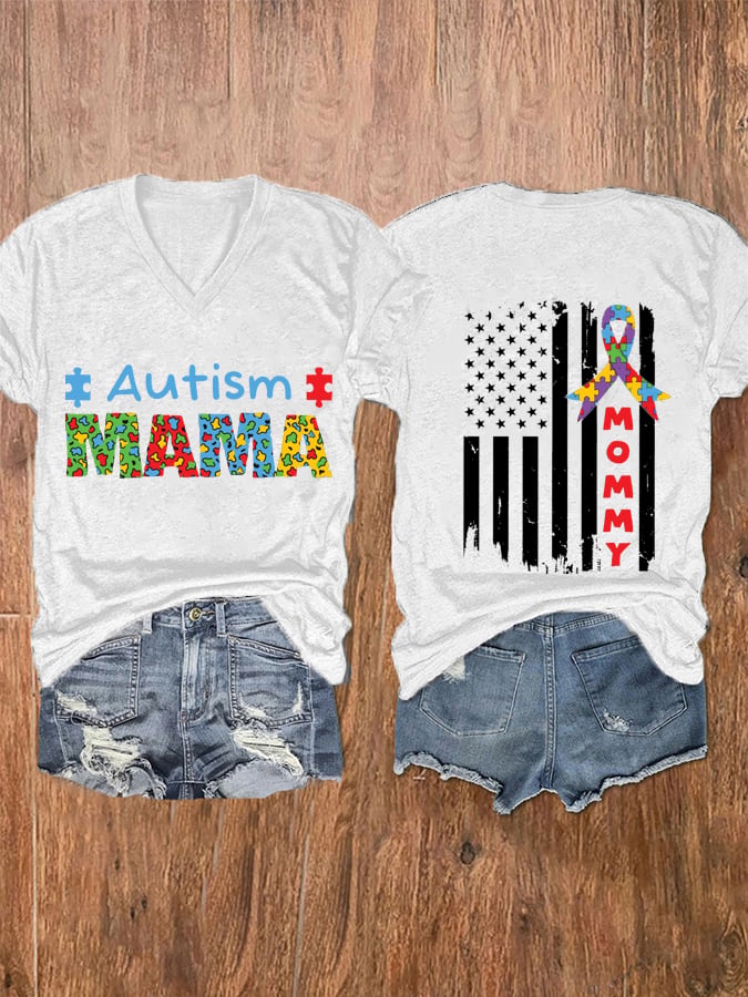 Women's Autism Mom Autism Awareness T-shirt