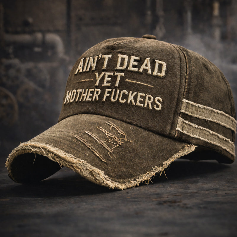 Funny Retro Old Man Club Print Casual Hat