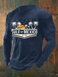 Men's Gulf Of Mexico Print Long Sleeve Top