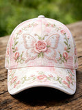 Pink Floral-Print Casual Hat