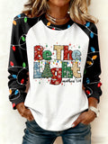 Women's Casual Autumn And Winter Look To Color-Blocked Sweatshirts