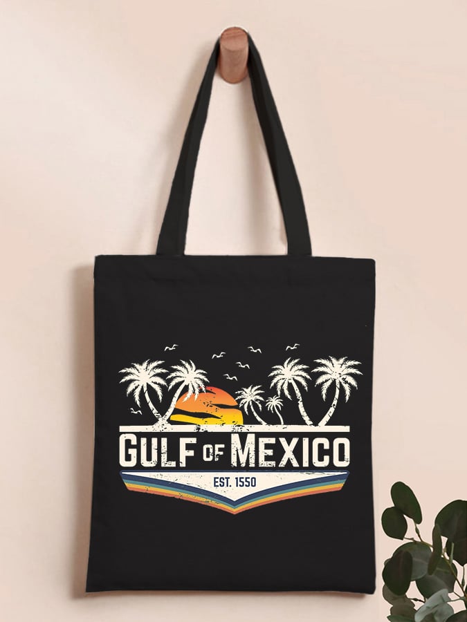 Gulf of Mexico Est 1550 Printed Shoulder Bag Handbag