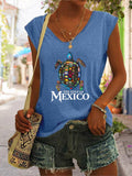 Women's Gulf Of Mexico Print Casual Vest