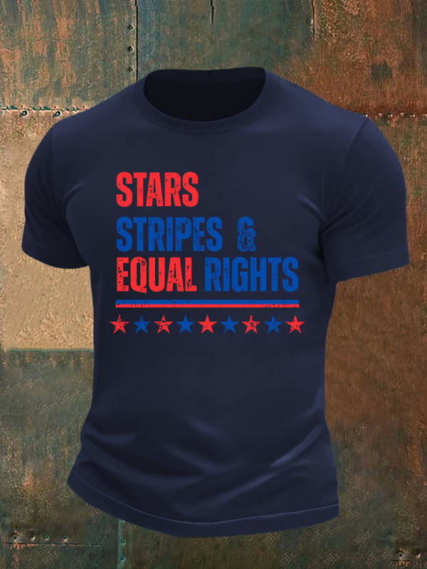 Men's The Stars and Stripes Print T-Shirt