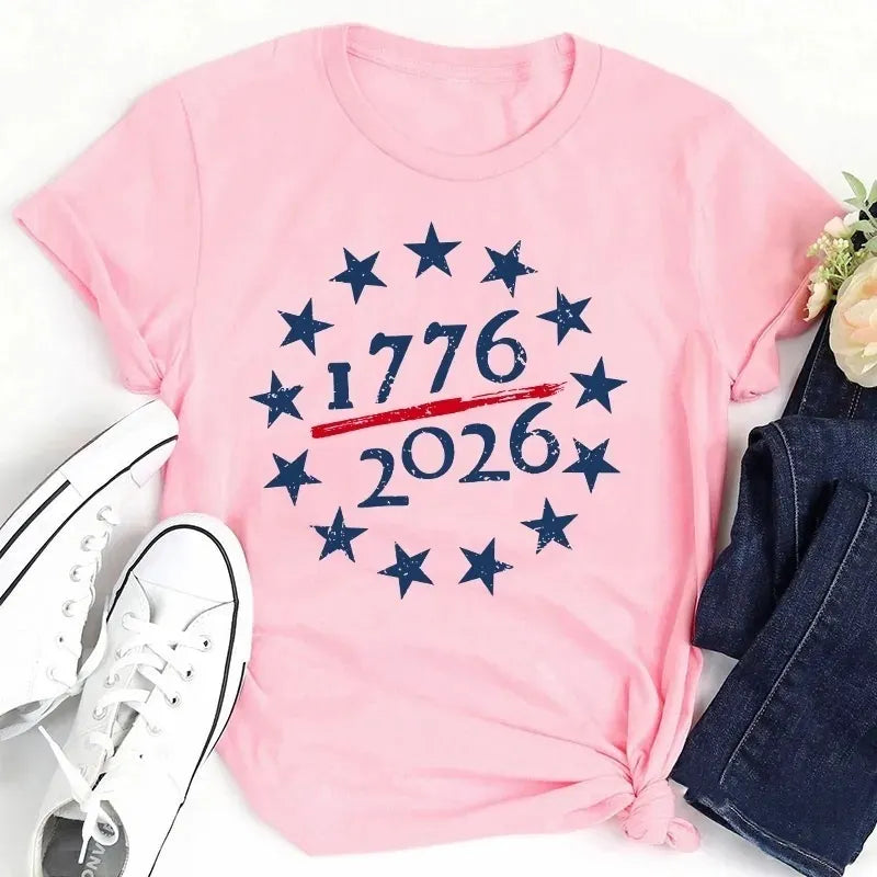 USA 250th Anniversary Cotton T-Shirt