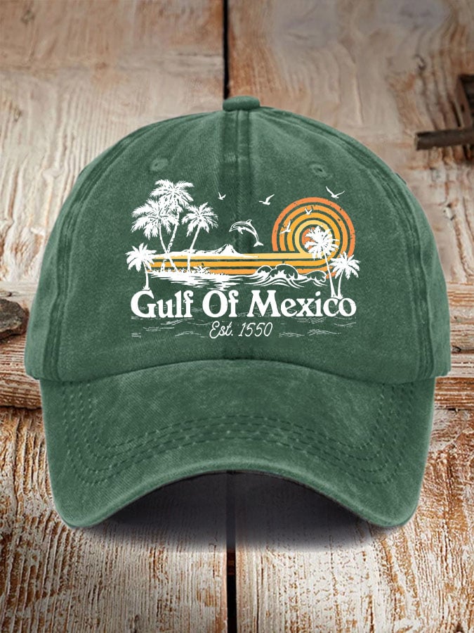 Gulf Of Mexico Print Baseball Cap