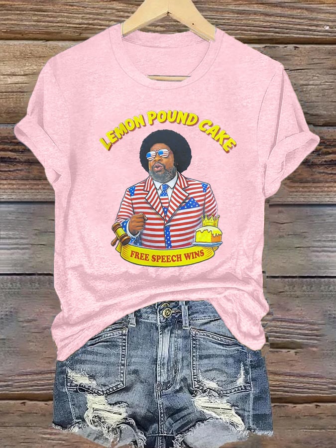 Women's   Lemon Pound Cake  Printed T-Shirt