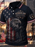 Men's Veterans Day Printed Waffle Top