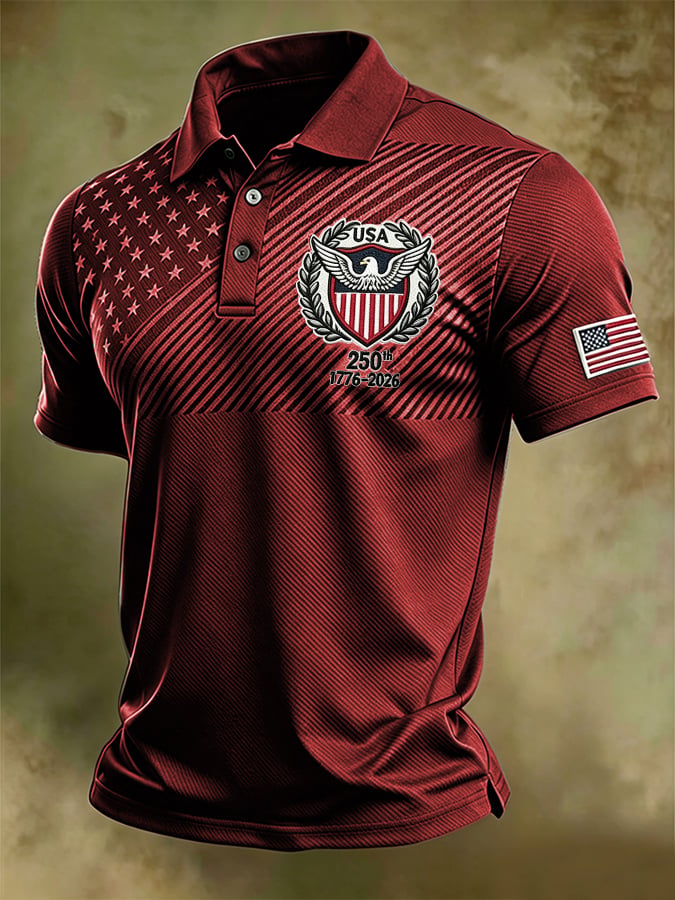 Men's U.S. 250th Anniversary Printed Polo Shirt