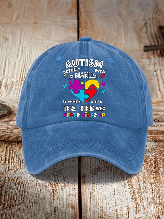 Unisex Autism Comes With A Teacher Who Never Gives Up Hat