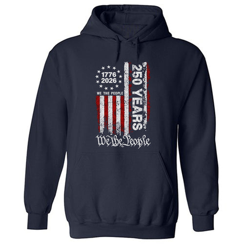 250 Anniversary USA Shirts Mens 250th American Flag Cotton Hooded Sweatshirt