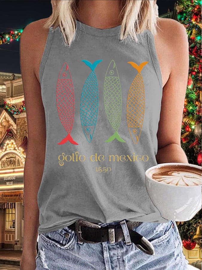 Women's Gulf of Mexico Est 1550 Print Vest