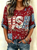 Women's American 250thPrint Shirt