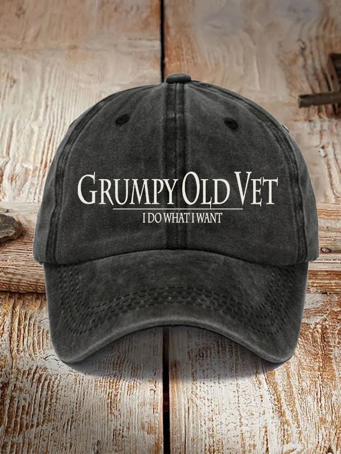 Veteran "I DO WHAT I WANT" Printed Hat