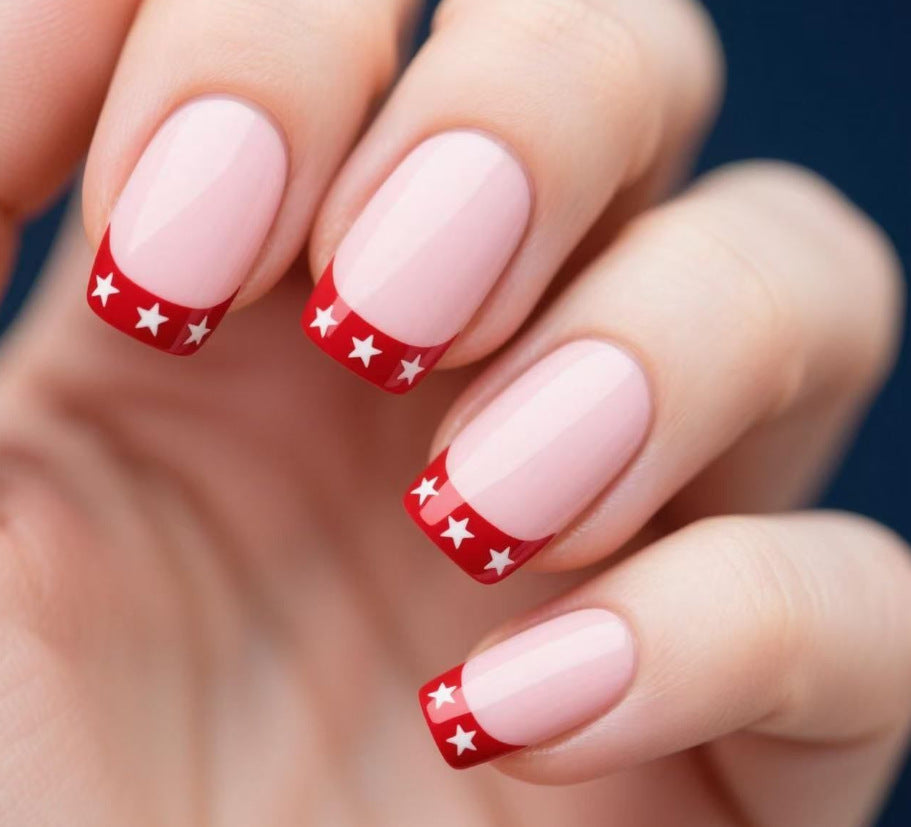 Patriotic National Flag Pattern False Nails