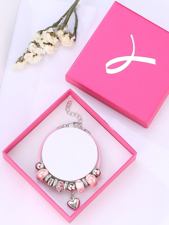 Breast Cancer Awareness Women's Handmade Bracelet