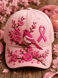 Pink October Breast Cancer Awareness Art Print Baseball Cap