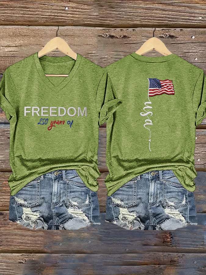 Women's Freedom 250 Patriotic T-shirt