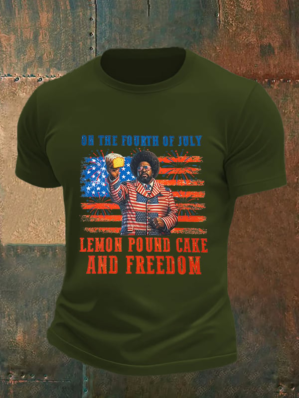 Men's Lemon Pound Cake  Printed T-Shirt