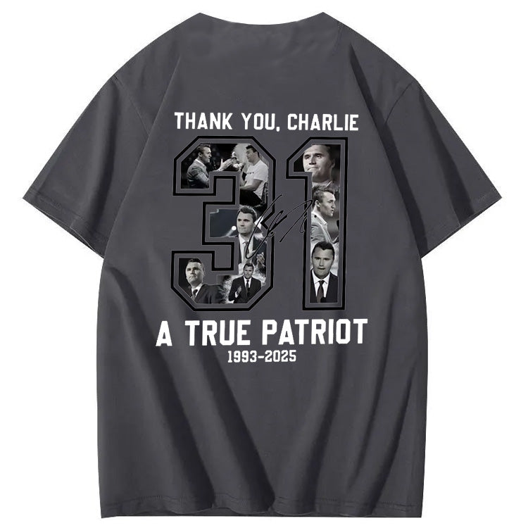 A Ture Patriot   Pattern100% Cotton T-Shirt