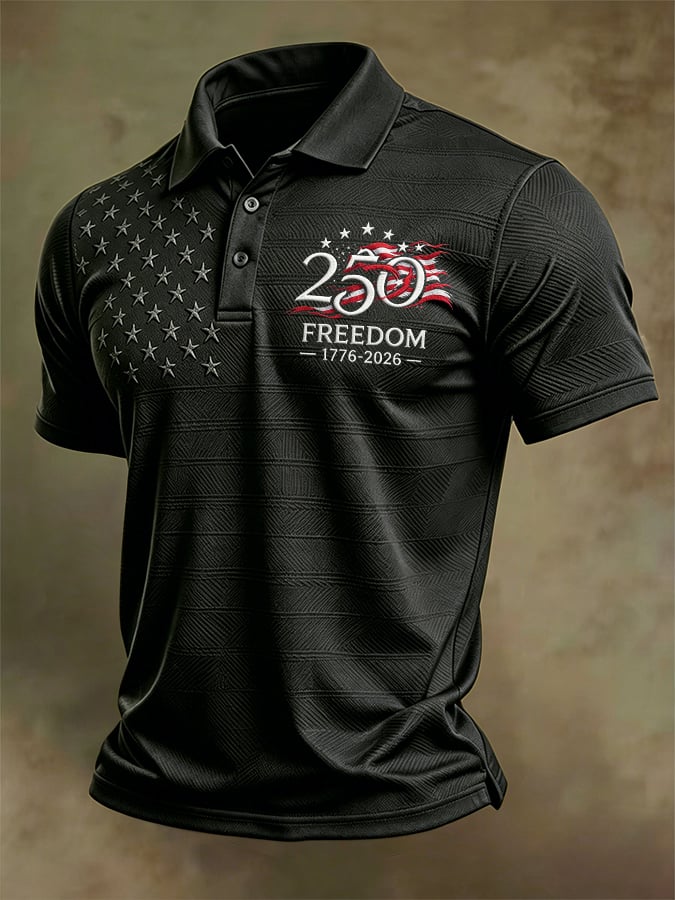 Men's U.S. 250th Anniversary Printed Polo Shirt