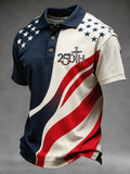 Men's 250th Anniversary of the USA Creative Print Short-Sleeve Polo Shirt