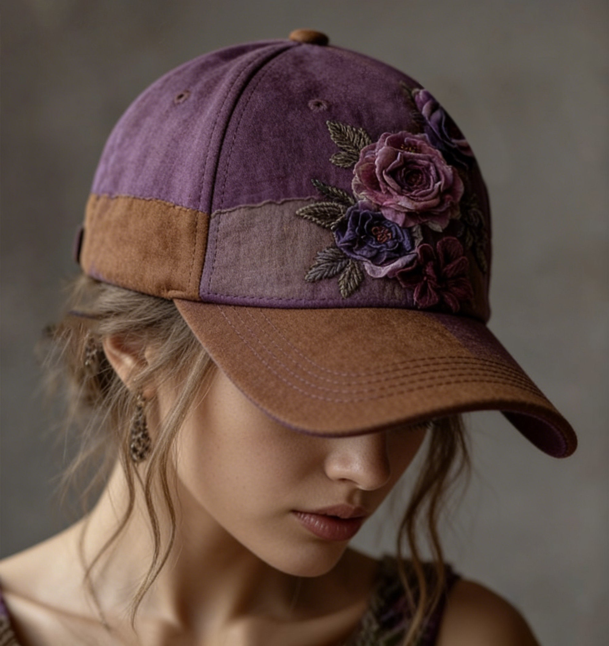Women's Retro Bohemian Floral Print Casual Hat