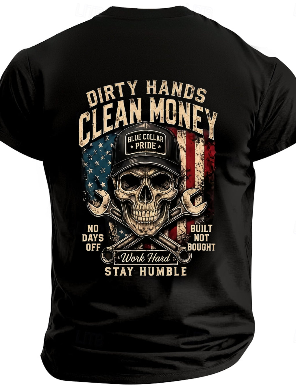 Men'S DIRTY HANDS CLEAN MONEY Cotton T-Shirt