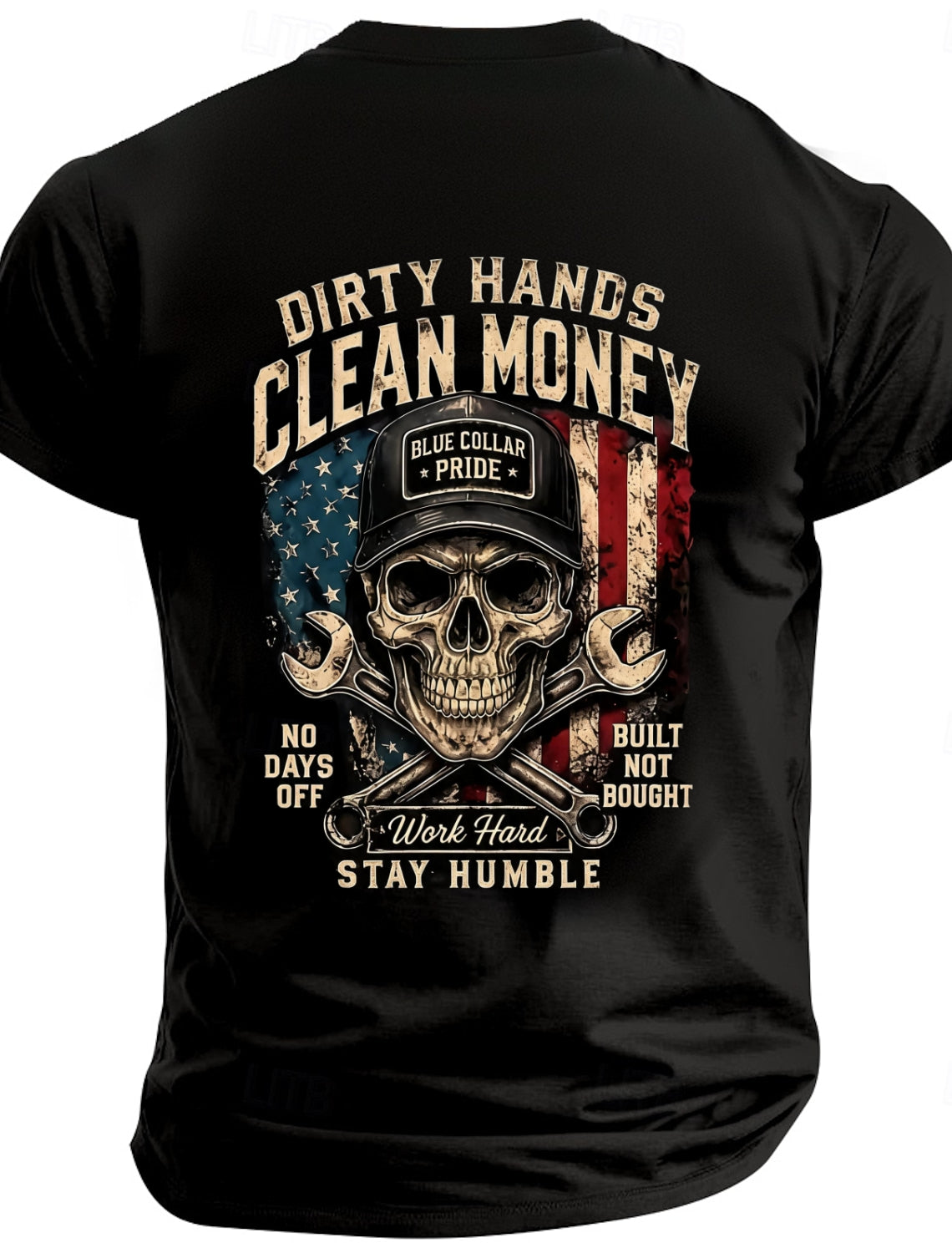 Men'S DIRTY HANDS CLEAN MONEY Cotton T-Shirt