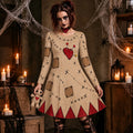 Women's Halloween Voodoo Doll Cosplay Dress