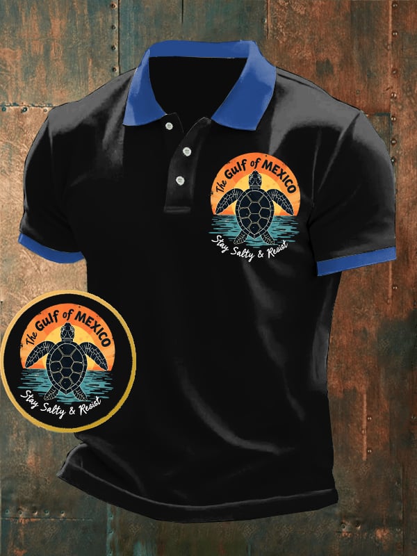 Men's Gulf Of Mexico Printed POLO Shirt