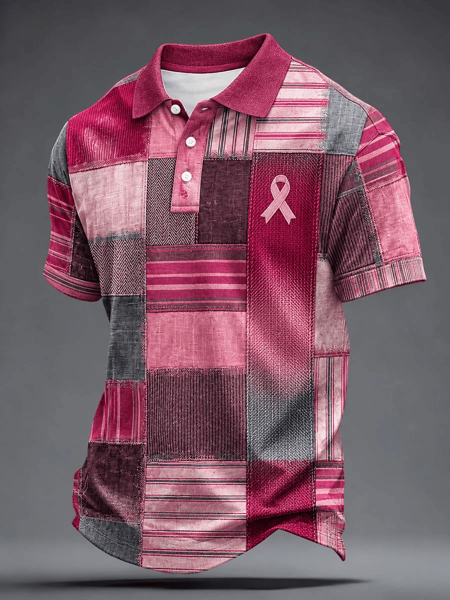 Men's Breast Cancer Awareness Real Men Wear Pink Shirt