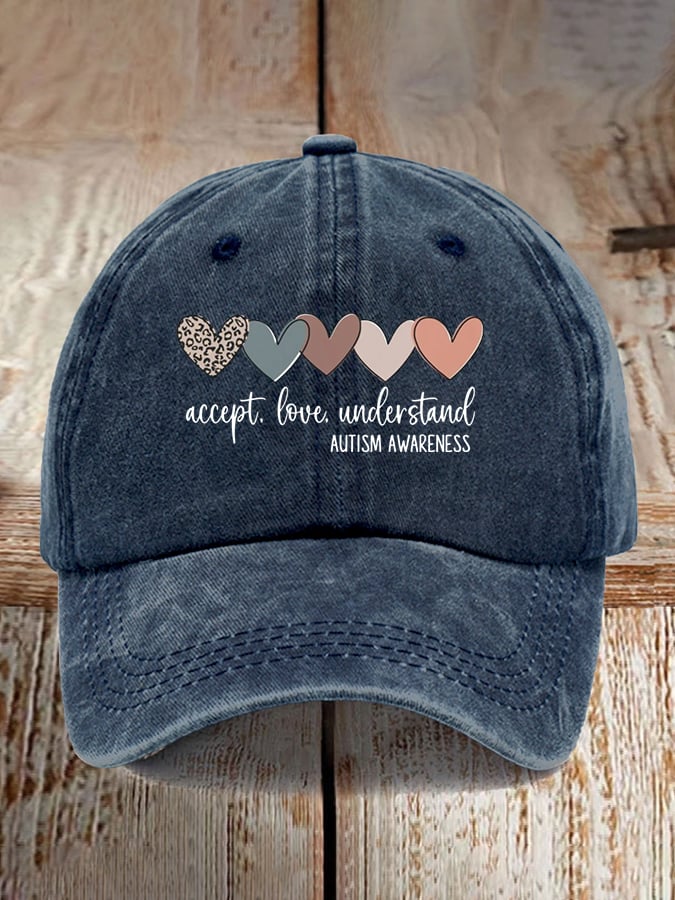 Unisex Autism Awareness Print Baseball Cap