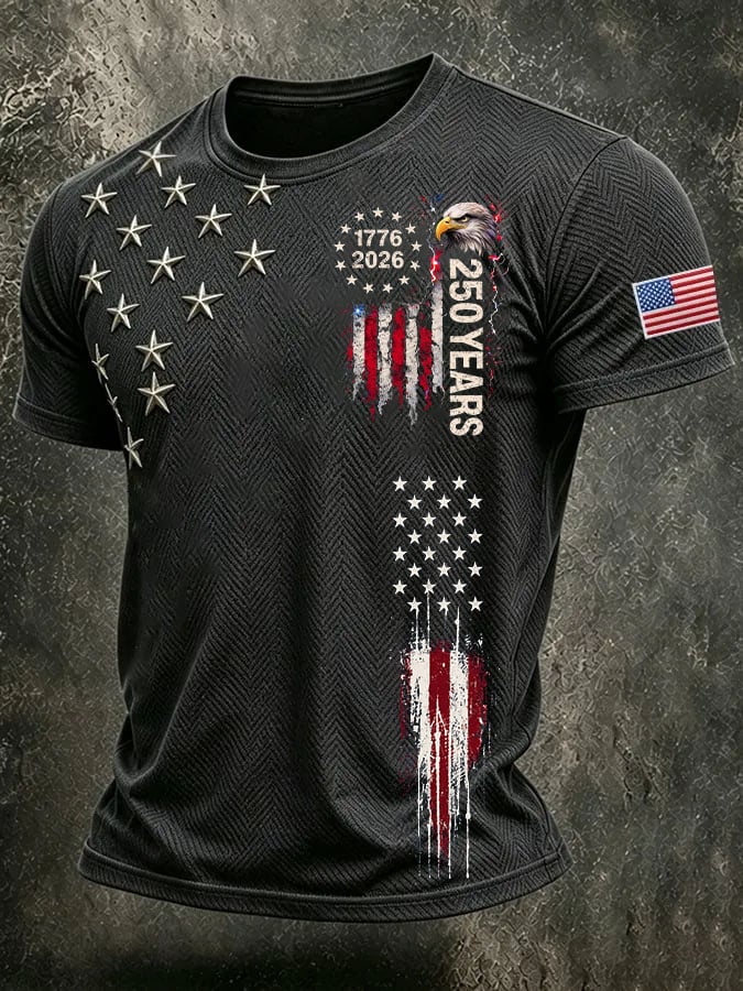 Men's 250th Anniversary Print Crew-Neck T-Shirt