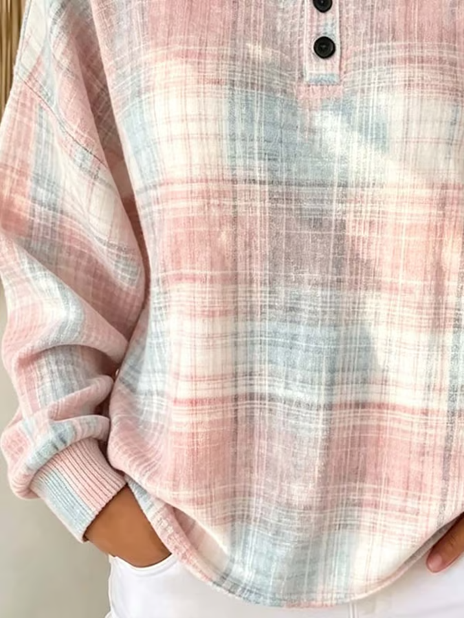 Women's Breast Cancer Awareness Print Knit Top
