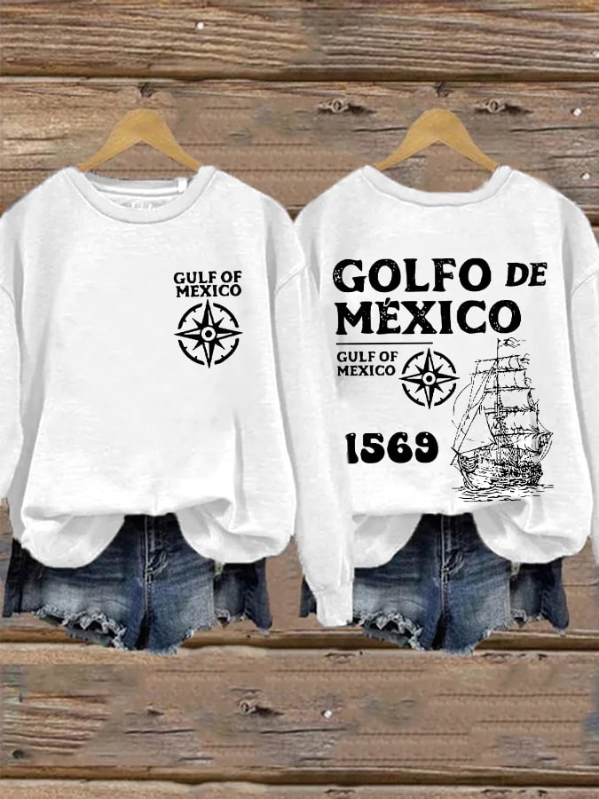 Women'S Gulf Of Mexico Print Sweatshirt
