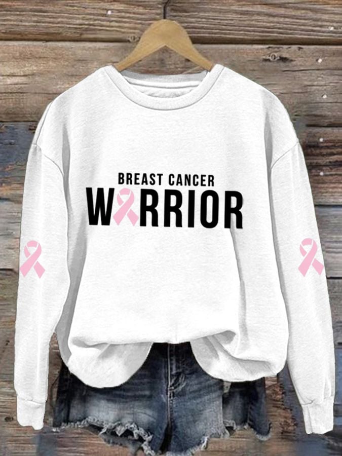 Women's Breast Cancer Pink Ribbon Sweatshirt
