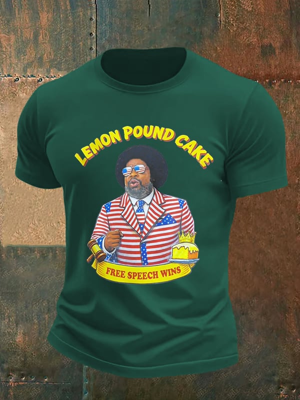 Men's Lemon Pound Cake  Printed T-Shirt