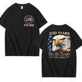 250 Years America Patriotic USA Flag 250th Anniversary 100% Cotton T-Shirt