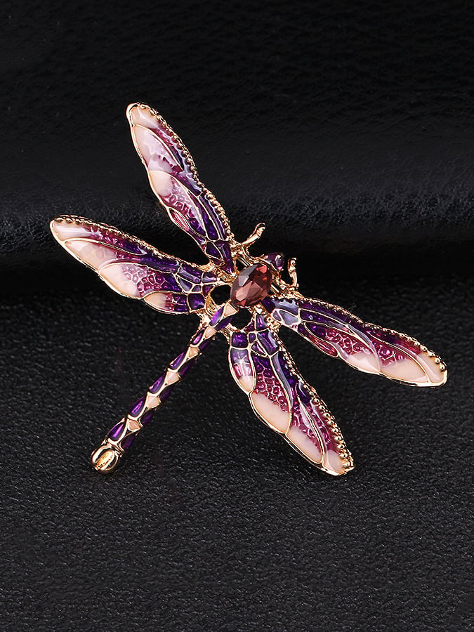 Alzheimer's Awareness Purple Dragonfly Brooch