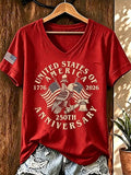 Women's Celebrating 250 Years of American Print Short-Sleeve T-Shirt