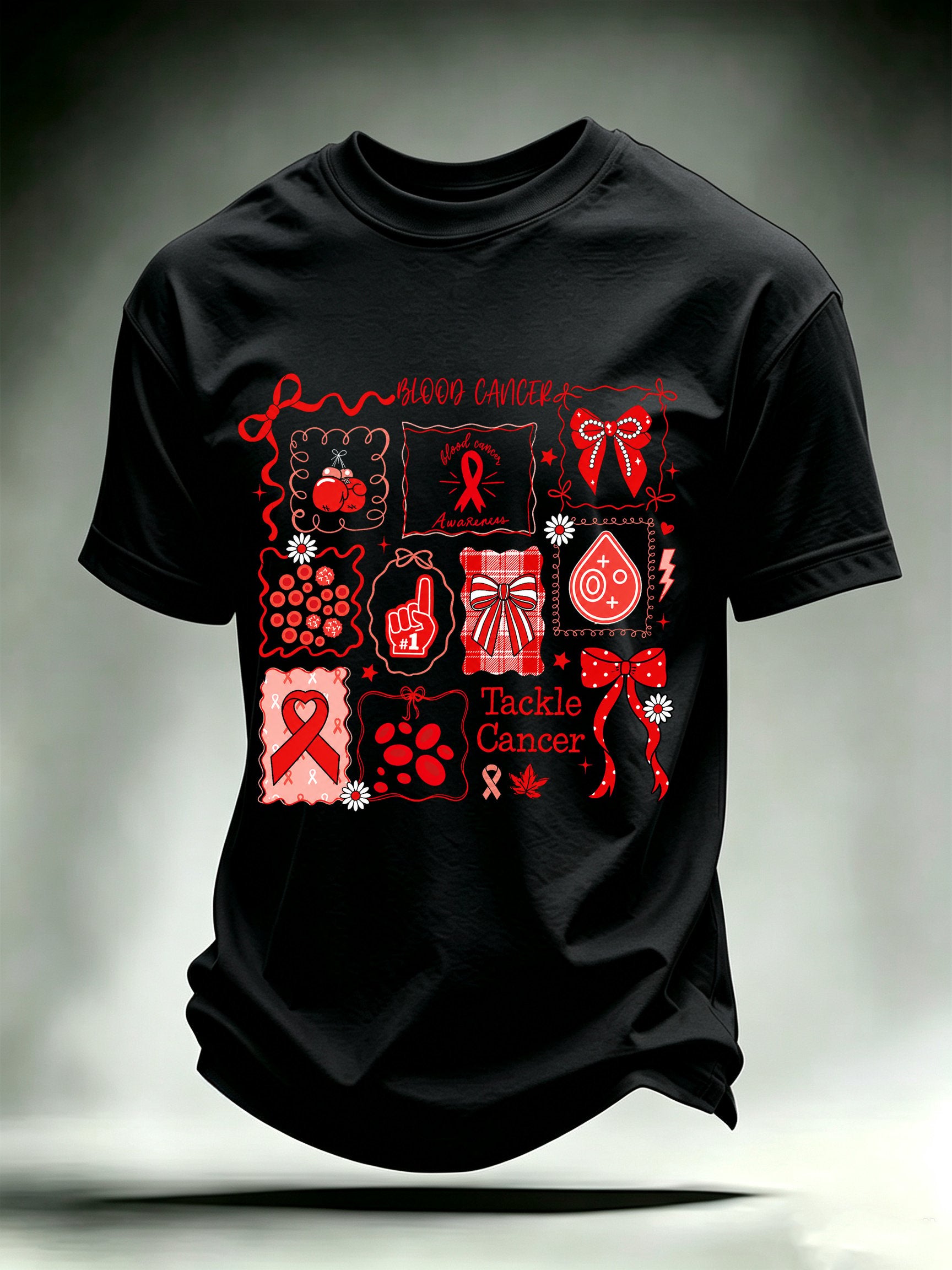 Men's Tackle Cancer Print T-Shirt