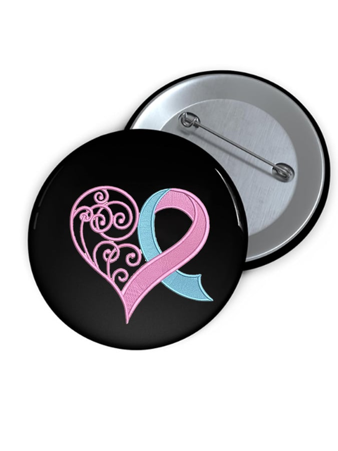 Unisex Breast Cancer Awareness Brooch