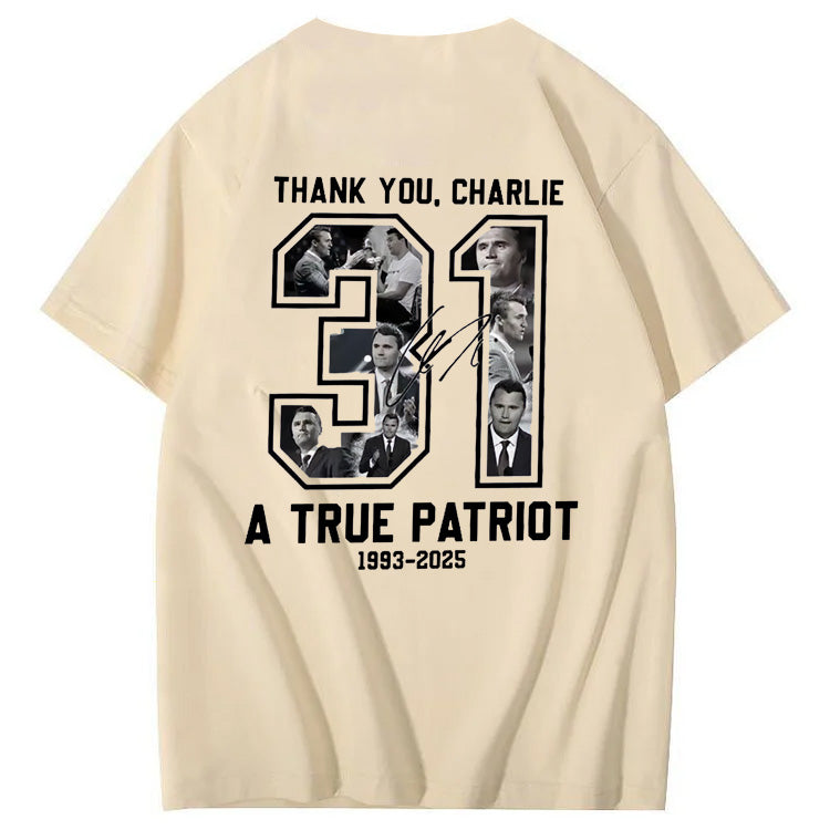 A Ture Patriot   Pattern100% Cotton T-Shirt