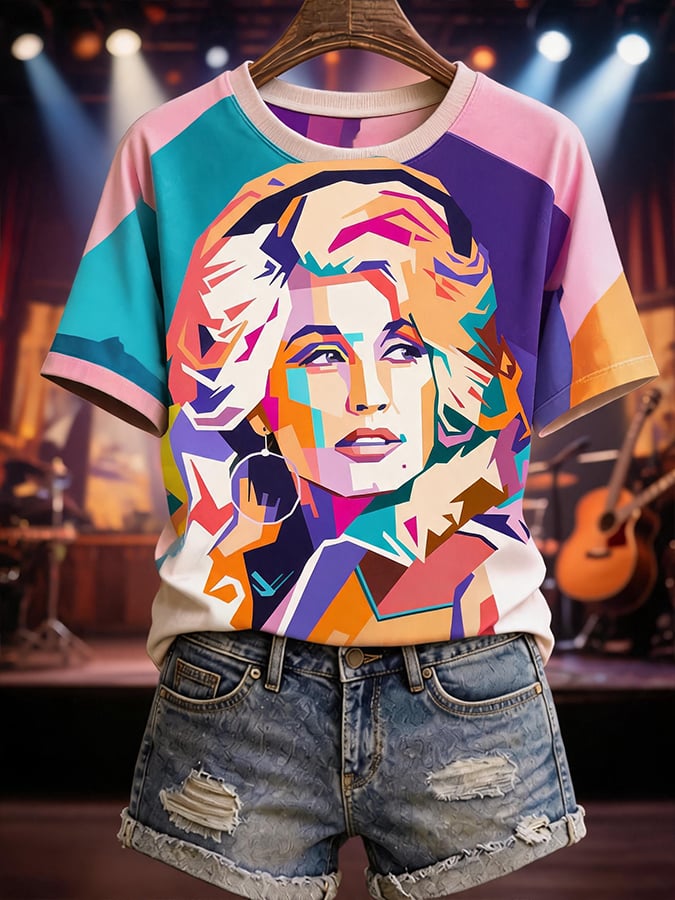 Country Singer Commemorative Printed T-Shirt