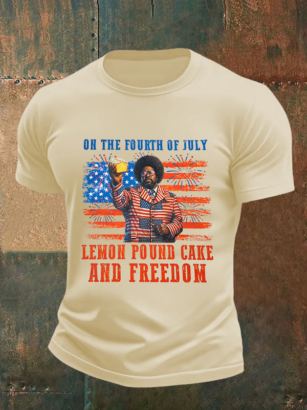 Men's Lemon Pound Cake  Printed T-Shirt